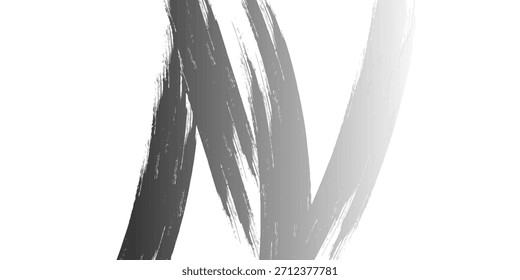 Dibujado a mano trazo de pincel verde granulado con textura en aerosol. Textura gruesa y áspera de la pincelada. La angustia del grunge dañó el Anuncio viejo con una línea audaz en zigzag. Fondo de Vector de efecto de pintura de tendencia verde en aerosol.