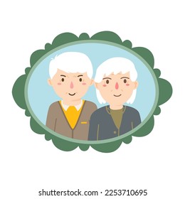 hand drawn grandparents day illustration