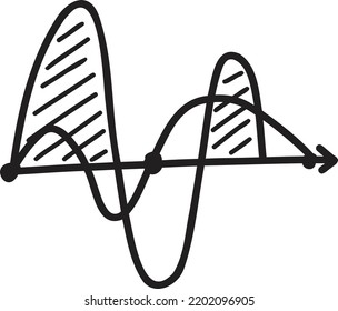Hand gezeichnete Graphic Illustration einzeln auf Hintergrund