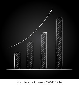 Hand drawn Graph to Success