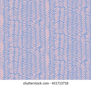 Hand drawn graphic brush strokes textured zig zag pattern in serenity and rose quartz colors.Seamless vector abstract painted pattern.Texture for web,print,home decor,textile,wrapping paper,wallpaper