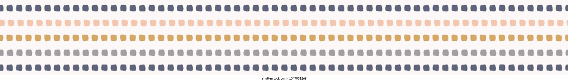 Hand drawn graphic doodle stripes seamless border pattern. Sketchy organic lines edging vector illustration. Modern graphic design. Fresh gender neutral scandi style scribble. Kid decor ribbon trim