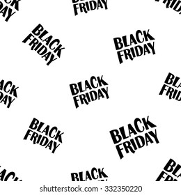 Hand drawn graphic promo black friday seamless pattern. Contrasty ornament with glamour fashion decorative symbols and elements.