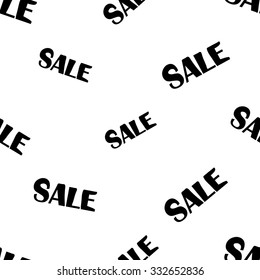 Hand drawn graphic promo sale seamless pattern. Contrasty ornament with glamour fashion decorative symbols and elements.