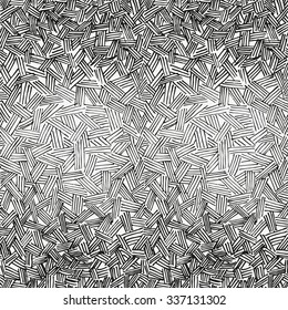 Hand drawn graphic texture. Seamless pattern. Made in vector
