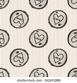 Hand Drawn graphic vintage wood. Set of isolated floral rustic forest wedding decorative symbols and elements. Chess grid order pattern.