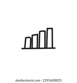Hand drawn graph,vector illustration eps10