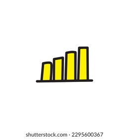 Hand drawn graph,vector illustration eps10