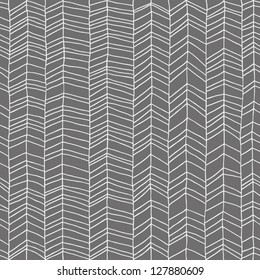 Hand Drawn Gray Chevron Pattern Graphic 