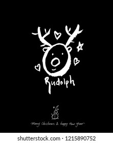 Hand drawn greeting /  vector - calligraphy
