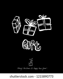Hand drawn greeting /  vector - calligraphy