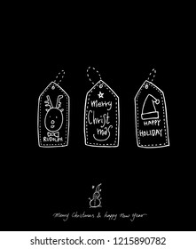 Hand drawn greeting /  vector - calligraphy