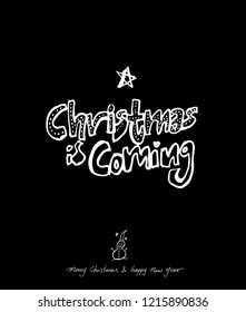 Hand drawn greeting /  vector - calligraphy