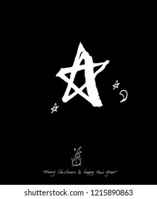 Hand drawn greeting /  vector - calligraphy