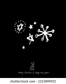 Hand drawn greeting /  vector - calligraphy