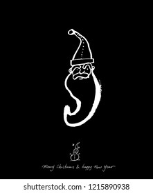 Hand drawn greeting /  vector - calligraphy