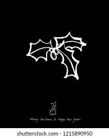 Hand drawn greeting /  vector - calligraphy