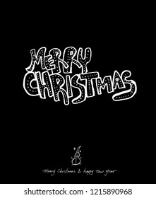 Hand drawn greeting /  vector - calligraphy