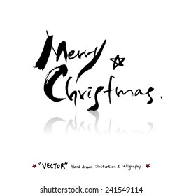 Hand drawn greeting /  vector - calligraphy