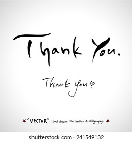 Hand drawn greeting /  vector - calligraphy