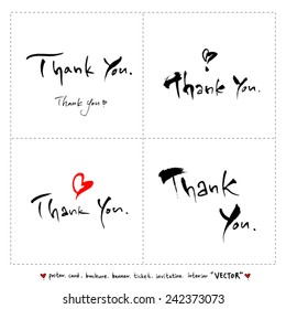 Hand drawn greeting /  vector - calligraphy