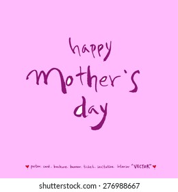 Hand drawn greeting /  vector - calligraphy