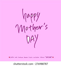 Hand drawn greeting /  vector - calligraphy