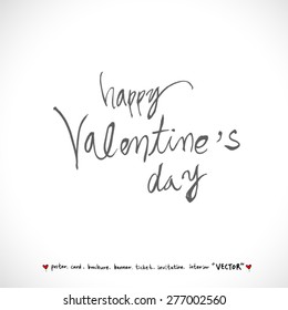 Hand drawn greeting /  vector - calligraphy