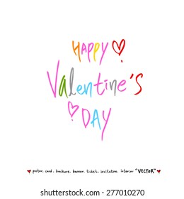 Hand drawn greeting /  vector - calligraphy