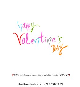 Hand drawn greeting /  vector - calligraphy