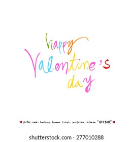 Hand drawn greeting /  vector - calligraphy