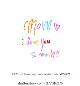 Hand drawn greeting /  vector - calligraphy