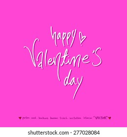 Hand drawn greeting /  vector - calligraphy