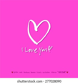 Hand drawn greeting /  vector - calligraphy