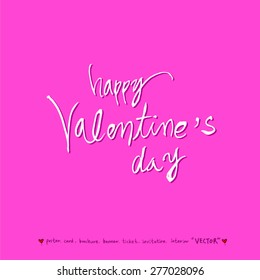 Hand drawn greeting /  vector - calligraphy
