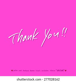 Hand drawn greeting /  vector - calligraphy