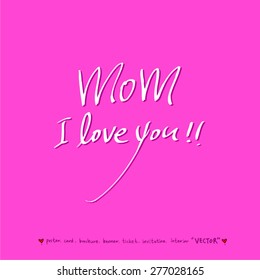 Hand drawn greeting /  vector - calligraphy