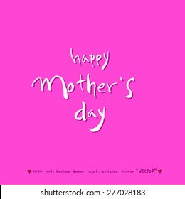 Hand drawn greeting /  vector - calligraphy