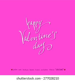 Hand drawn greeting /  vector - calligraphy