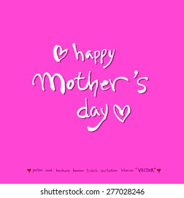 Hand drawn greeting /  vector - calligraphy
