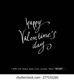 Hand drawn greeting /  vector - calligraphy