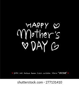 Hand drawn greeting /  vector - calligraphy