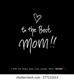 Hand drawn greeting /  vector - calligraphy