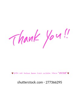 Hand drawn greeting /  vector - calligraphy