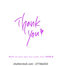 Hand drawn greeting /  vector - calligraphy