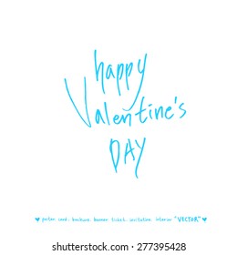 Hand drawn greeting /  vector - calligraphy