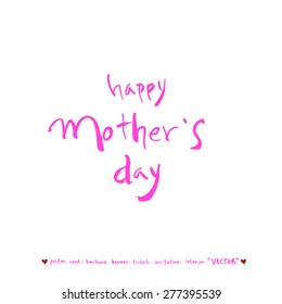 Hand drawn greeting /  vector - calligraphy