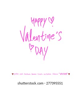 Hand drawn greeting /  vector - calligraphy