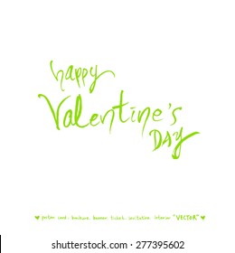 Hand drawn greeting /  vector - calligraphy