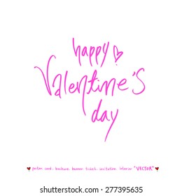 Hand drawn greeting /  vector - calligraphy